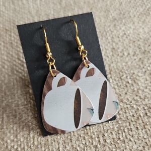 Starbucks Gift Card Guitar Pick Earrings